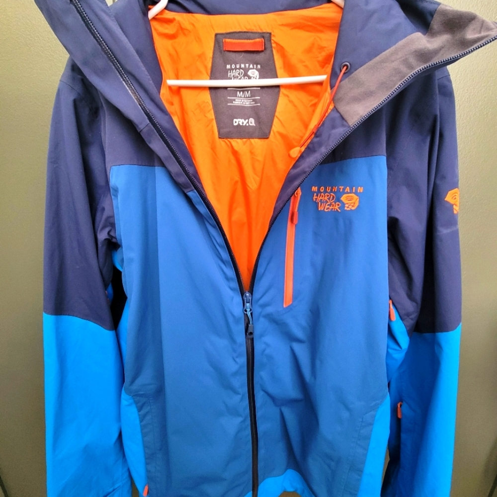 Mountain Hardwear, Soft Shell, Medium, Blue and Orange Jacket
